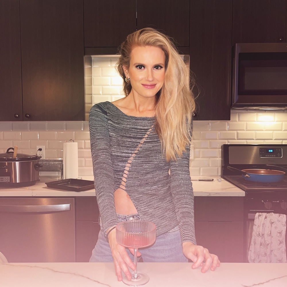 Long Sleeve Slit Cut-Out Sweater